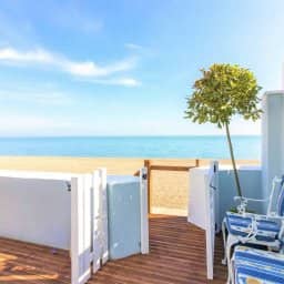 Beach access from terrace