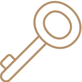 Key icon representing holiday let access and booking