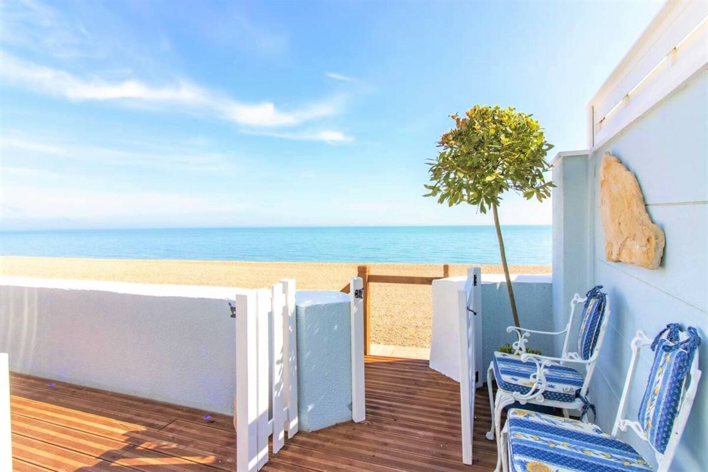 Beach access from terrace